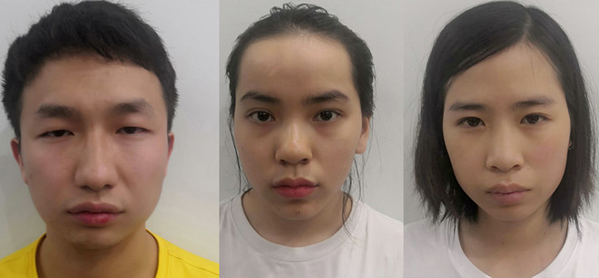  3 nghi phạm người Việt Nam. Ảnh: Công an cung cấp.