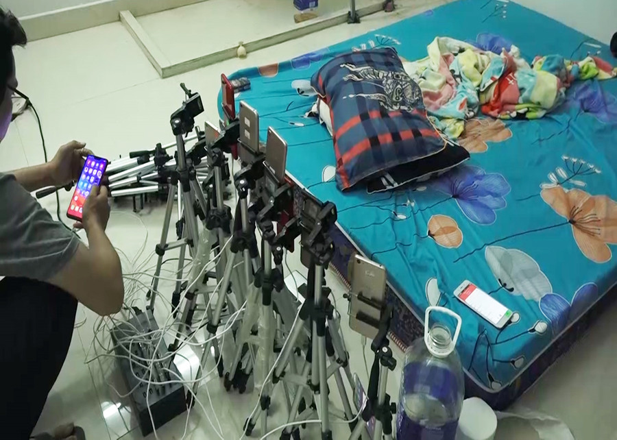 Nơi những người đàn ông Trung Quốc diễn cảnh sex với các cô gái Việt Nam. Ảnh: Cắt từ clip. Nơi những người đàn ông Trung Quốc diễn cảnh sex với các cô gái Việt Nam. Ảnh: Cắt từ clip.