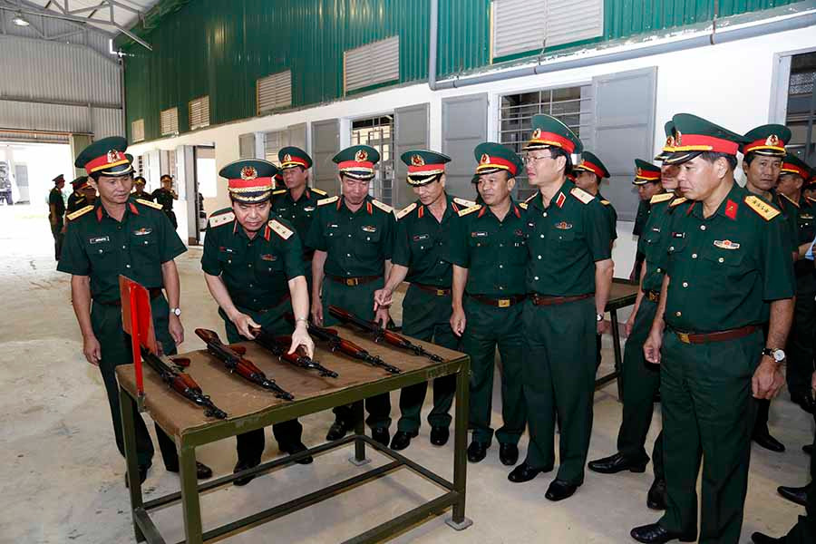 Tiểu đoàn 30 (Cục Kỹ thuật Quân đoàn 3) tham gia hội thi sửa chữa vũ khí trang bị kỹ thuật toàn quân năm 2019. Ảnh: V.H  Tiểu đoàn 30 (Cục Kỹ thuật Quân đoàn 3) tham gia hội thi sửa chữa vũ khí trang bị kỹ thuật toàn quân năm 2019. Ảnh: V.H