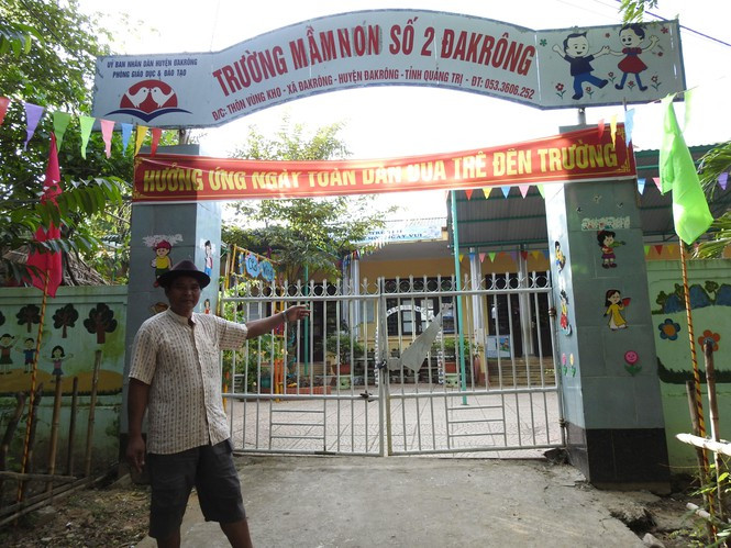 Một ngôi trường mầm non ở bản Vùng Kho do Ta Dóc hiến tặng đất xây dựng Một ngôi trường mầm non ở bản Vùng Kho do Ta Dóc hiến tặng đất xây dựng