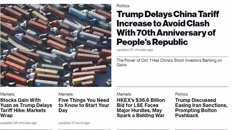 Quyết định hoãn áp thuế được đưa ra 