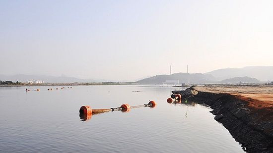  Khu vực phát hiện thi thể hai cha con anh N. Ảnh: báo Công Lý