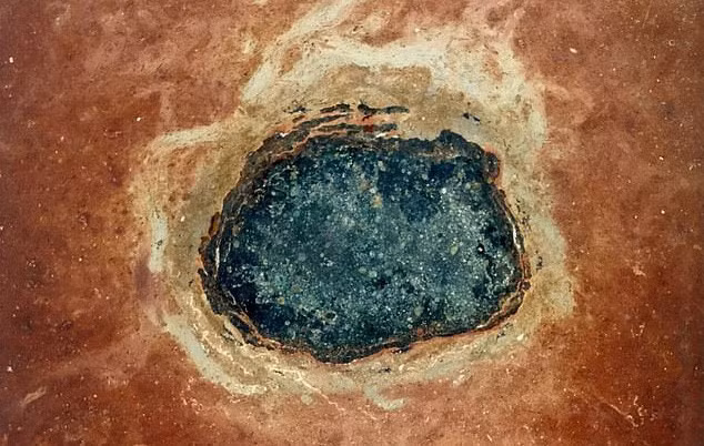 Hóa thạch của một mảnh thiên thạch có liên quan đến vụ tiểu hành tinh va chạm 466 triệu năm trước - ảnh: BIRGER SCHMITZ