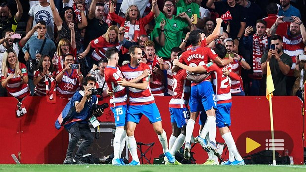 Granada thắng sốc nhà vô địch Barcelona. (Nguồn: fcbarcelonanoticias)