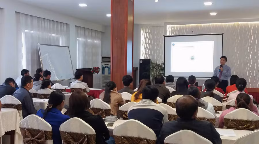 Các học viên sẽ được đào tạo liên tục trong thời gian 3 tháng. Ảnh: Như Nguyện