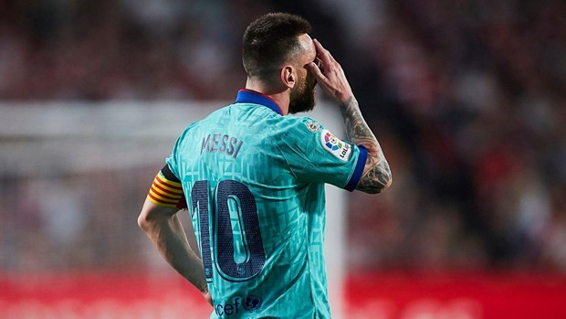  Messi trở lại nhưng không thể cứu được Barcelona. (Nguồn: AP)