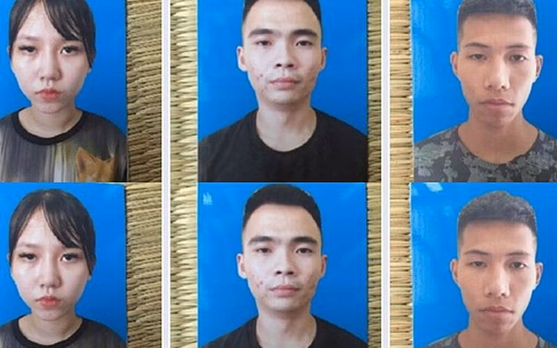  3 đối tượng Hằng, Hiếu, Long bị bắt giữ.