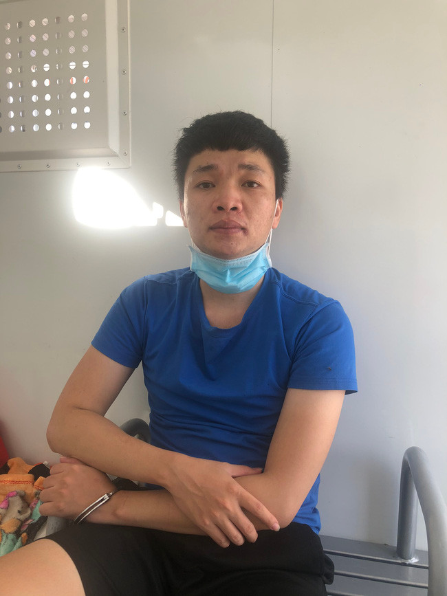 Đinh Minh Tâm tại cơ quan điều tra. (Ảnh: CACC)