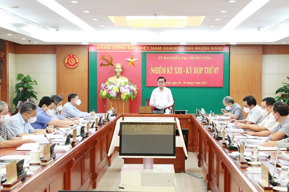 Ủy ban Kiểm tra Trung ương họp kỳ thứ 7. Ảnh UBKTTƯ  Uỷ ban Kiểm tra Trung ương họp kỳ thứ 7. Ảnh UBKTTƯ