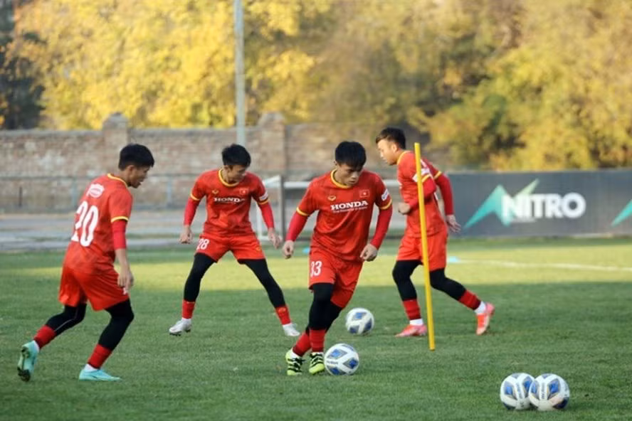 U23 Việt Nam hoàn thiện những khâu chuẩn bị cuối cùng trước thềm vòng loại U23 Châu Á 2022. Ảnh: VFF