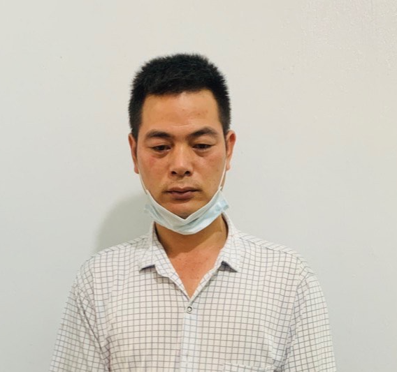 Dư Văn Thanh tại cơ quan công an - Ảnh: Công an cung cấp Dư Văn Thanh tại cơ quan công an - Ảnh: Công an cung cấp