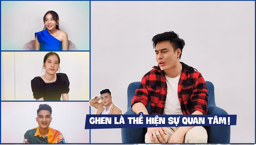 Lê Dương Bảo Lâm tiết lộ vợ anh đồng ý cho đóng cảnh tình cảm với nghệ sĩ Lê Giang. Ảnh: BTC