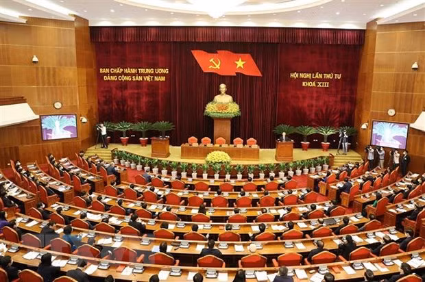 Toàn cảnh phiên bế mạc Hội nghị. (Ảnh: Trí Dũng/TTXVN)