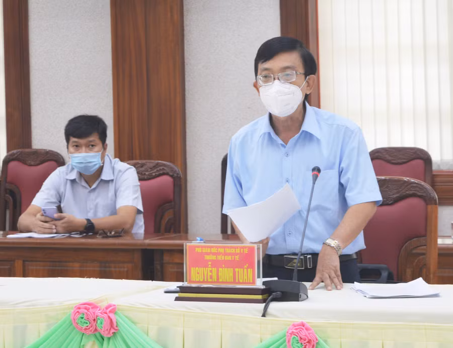 Ông Nguyễn Đình Tuấn-Phó Giám đốc phụ trách Sở Y tế. Ảnh: Anh Huy