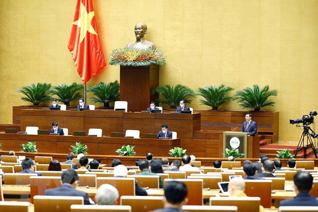 Chủ tịch Quốc hội Vương Đình Huệ phát biểu khai mạc. (Ảnh: Doãn Tấn/TTXVN) Chủ tịch Quốc hội Vương Đình Huệ phát biểu khai mạc. (Ảnh: Doãn Tấn/TTXVN)