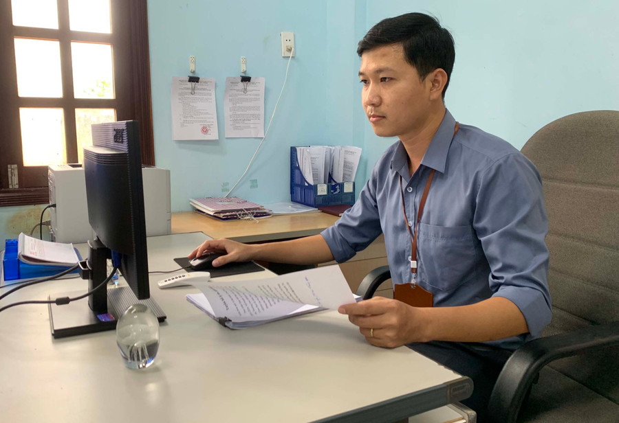 Anh Ngô Thanh Duy luôn hoàn thành xuất sắc nhiệm vụ được giao. Ảnh: Vũ Chi