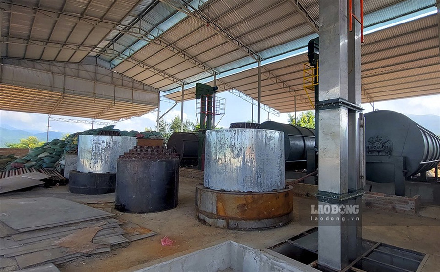 Nhà máy chế biến cà phê Việt Bắc đang trong giai đoạn hoàn thiện.