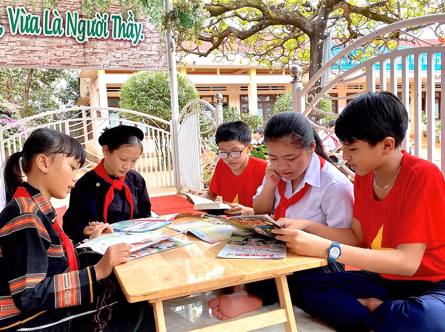  Thư viện trường học có vị trí, vai trò quan trọng trong giảng dạy, học tập và giáo dục toàn diện (ảnh chụp trước tháng 4-2021). Ảnh: Mộc Trà 