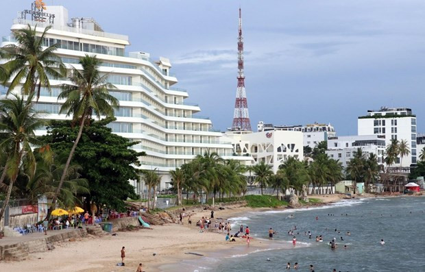 Bãi biển Dinh Cậu, thị trấn Dương Đông, huyện Phú Quốc, Kiên Giang. Ảnh: Lê Huy Hải/TTXVN