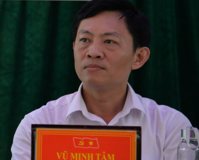 Ông Vũ Minh Tâm, Chủ tịch UBND thị xã Đức Phổ. Ảnh: T.Trực