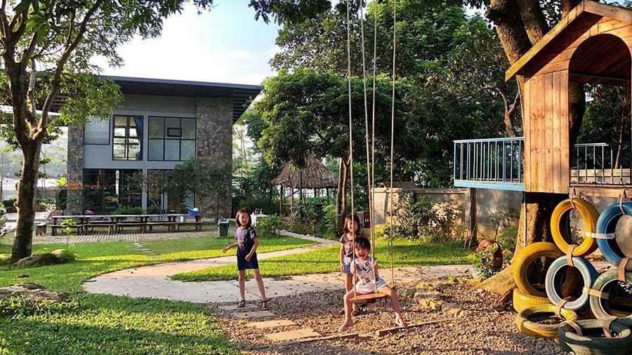 Các điểm nghỉ dưỡng quanh Hà Nội bắt đầu mở cửa trở lại sau dịch Covid-19. Ảnh: Thu Cúc