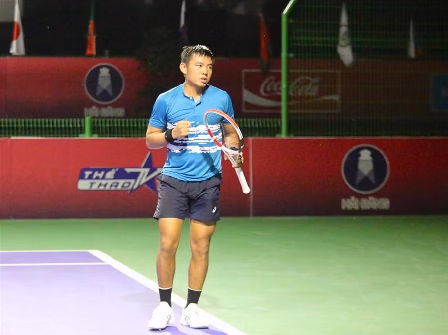 Lý Hoàng Nam giành chiến thắng trước hạt giống số 4 Hady Habib. Ảnh: VTF