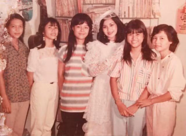 Thanh Lam kết hôn năm 20 tuổi, khi đang mang bầu con gái đầu tiên. Ảnh: FBNV