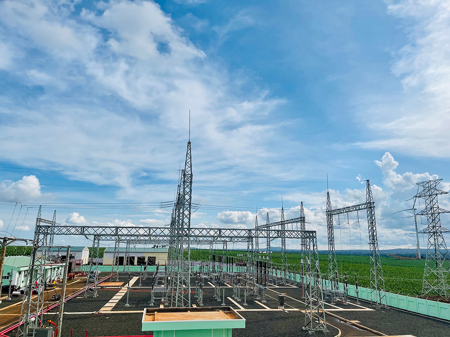 Trạm biến áp 220kV tại Dự án Nhà máy điện gió Ia Pết-Đak Đoa 1. Ảnh: Thảo Nguyên Trạm biến áp 220kV tại Dự án điện gió Ia Pết-Đak Đoa 1. Ảnh: Thảo Nguyên