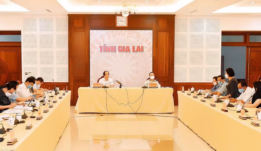  Quang cảnh buổi gặp mặt các doanh nghiệp trên địa bàn tỉnh. Ảnh: Đức Thụy