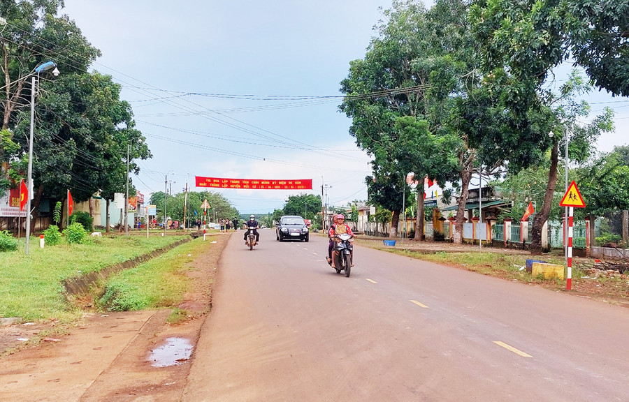 Một góc xã Ia Dom. Ảnh: Thiên Thanh