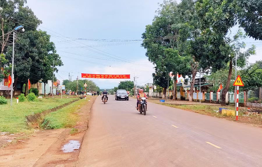 Một góc xã Ia Dom. Ảnh: Thiên Thanh