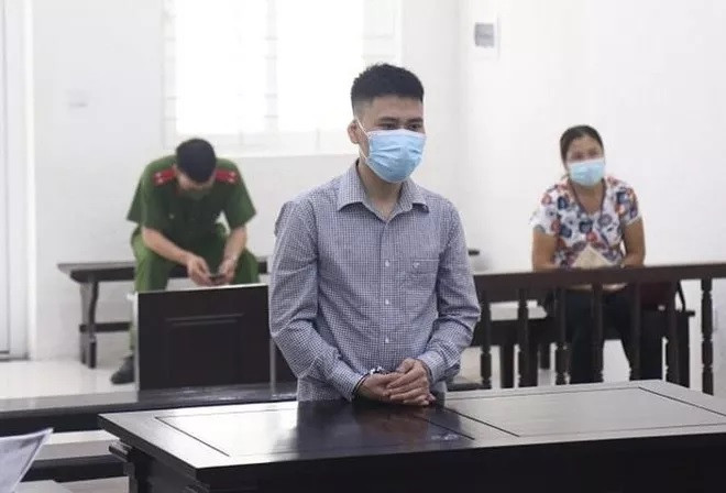 Nguyễn Văn Tùng tại phiên toà. Ảnh: L.V