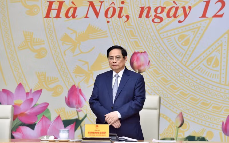 Thủ tướng Phạm Minh Chính phát biểu ý kiến tại buổi gặp mặt. Thủ tướng Phạm Minh Chính phát biểu ý kiến tại buổi gặp mặt.