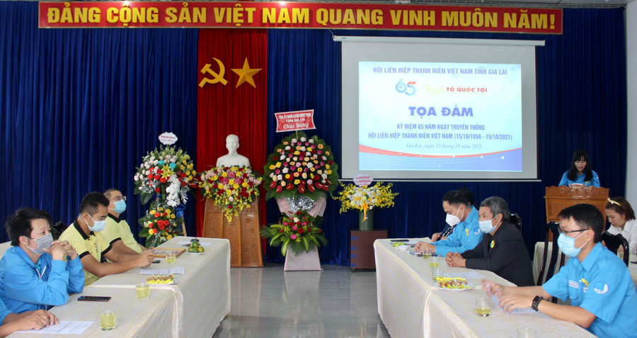 Toàn cảnh buổi tọa đàm kỷ niệm 65 năm ngày thành lập Hội LHTN Việt Nam. Ảnh: Phan Lài