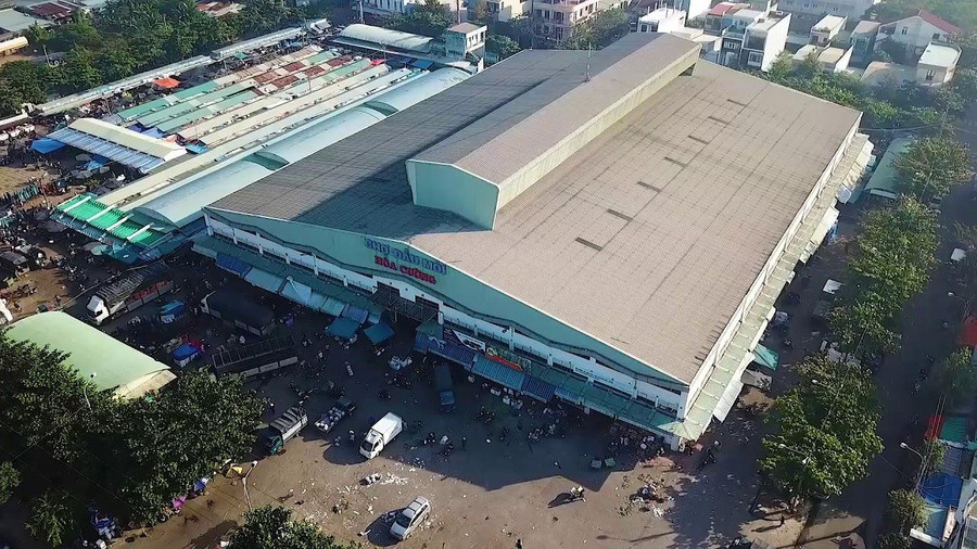 Chợ đầu mối Hòa Phước nhằm thay thế Chợ đầu mối Hòa Cường nằm ở trung tâm thành phố. Ảnh: Nguyễn Tú