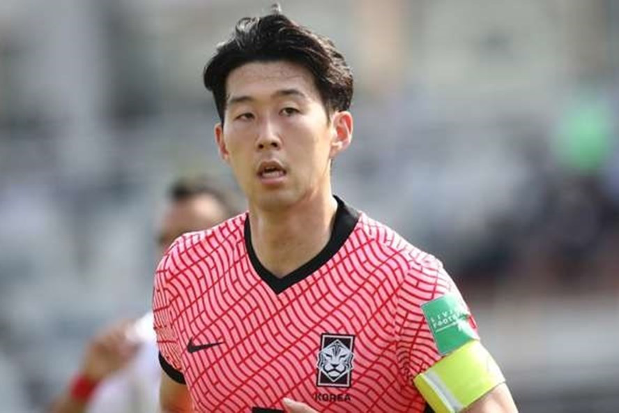 Son Heung-min ghi bàn quyết định giúp tuyển Hàn Quốc thắng Syria 2-1. Ảnh: Getty.