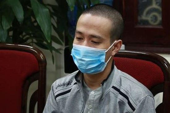 Hà Trọng Thắng tại cơ quan công an - Ảnh: Công an cung cấp