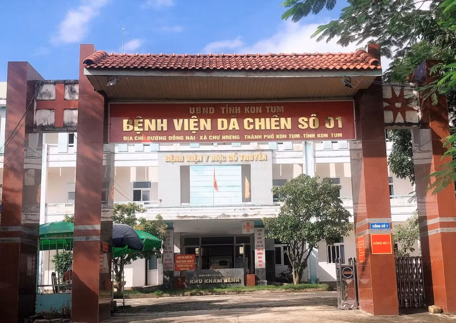 Các trường hợp dương tính với Covid-19 đã được đưa đến điều trị tại Bệnh viện dã chiến số 1 tỉnh Kon Tum. Ảnh: Sở Y tế Kon Tum