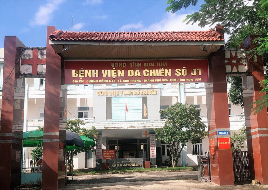 Các trường hợp dương tính với Covid-19 đã được đưa đến điều trị tại Bệnh viện dã chiến số 1 tỉnh Kon Tum. Ảnh: Sở Y tế Kon Tum