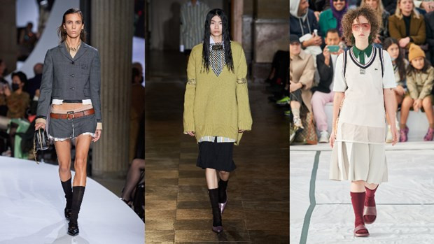 Bộ sưu tập Xuân Hè 2022 của Miu Miu, Raf Simons và Lacoste.