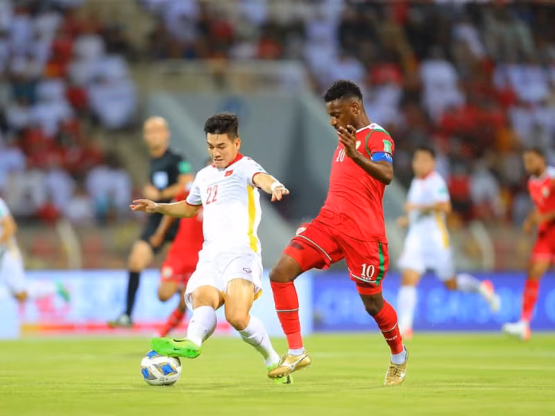 Tuyển Việt Nam tại vòng loại thứ 3 World Cup 2022. Ảnh: VFF