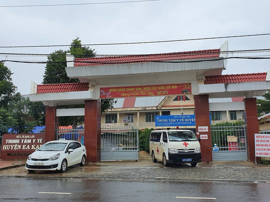 Một góc Trung tâm y tế huyện Ea Kar nơi ông Dũng công tác. Ảnh: Bảo Trung
