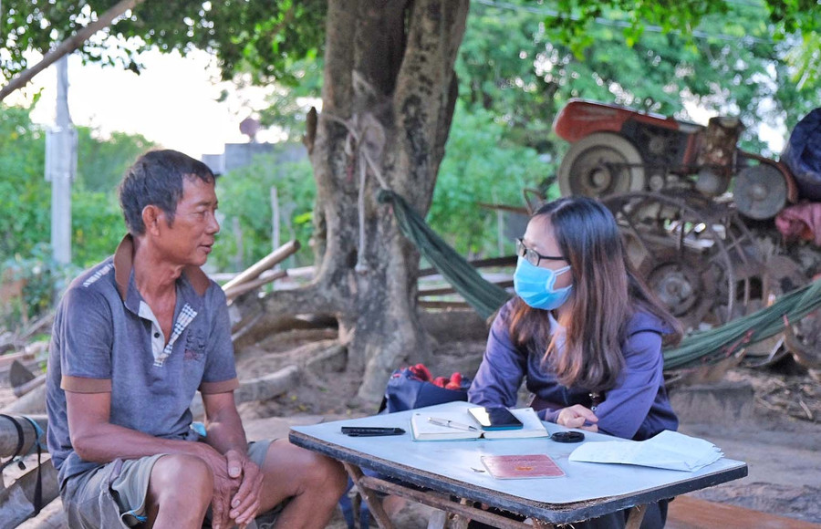 Ông Ksor Djoang có nhiều đóng góp để xóa bỏ hủ tục ở buôn Ji (xã Krông Năng, huyện Krông Pa). Ảnh: Hoàng Ngọc