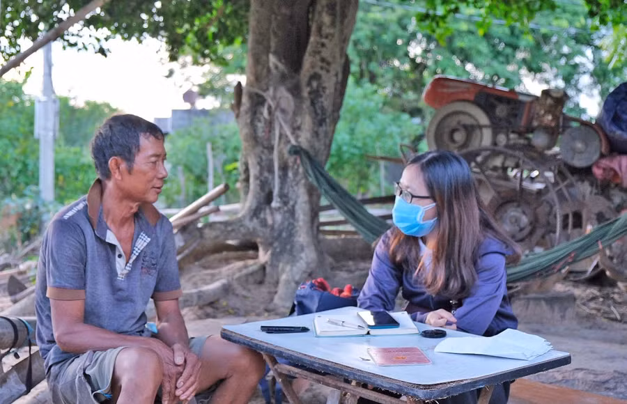 Ông Ksor Djoang có nhiều đóng góp để xóa bỏ hủ tục ở buôn Ji (xã Krông Năng, huyện Krông Pa). Ảnh: Hoàng Ngọc