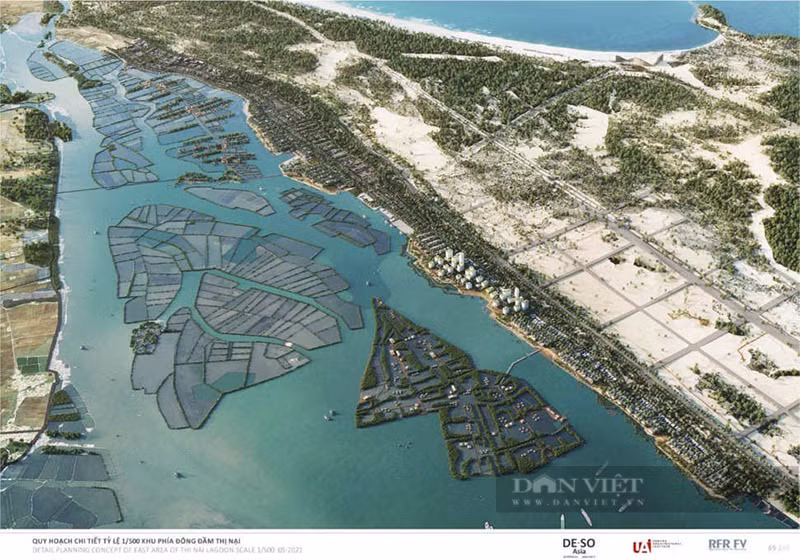 Hình ảnh Quy hoạch 1/500 Khu vực phía Đông đầm Thị Nại. Ảnh: CT