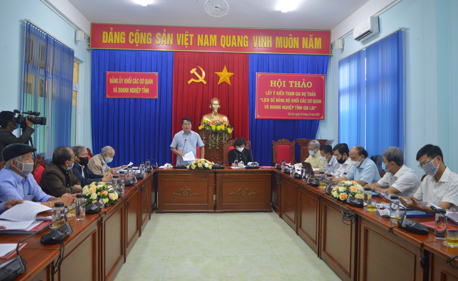 Quang cảnh hội thảo lấy ý kiến. Ảnh: Anh Huy