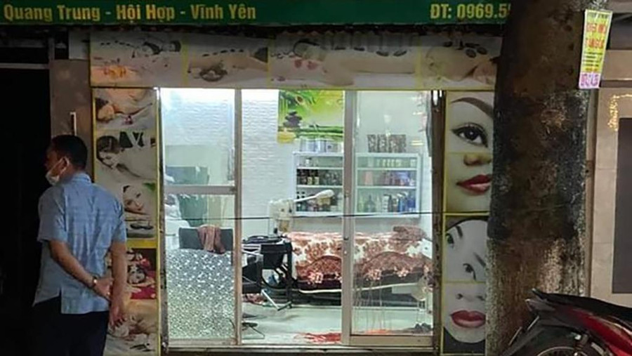 Hiện trường vụ án. Ảnh: B.D Hiện trường vụ án. Ảnh: B.D