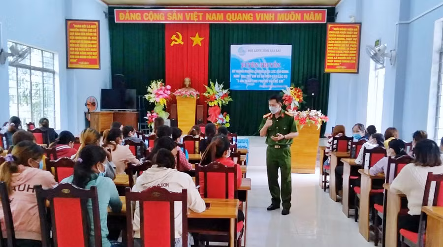 Quang cảnh buổi truyền thông. Ảnh: Minh Châu