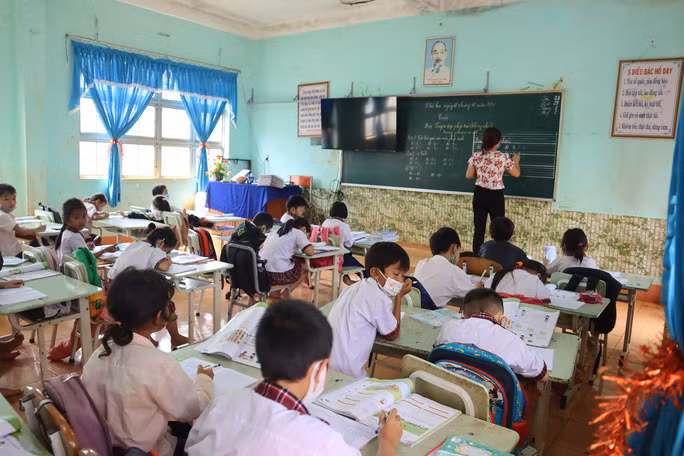 Một tiết lên lớp của giáo viên vùng biên giới Gia Lai