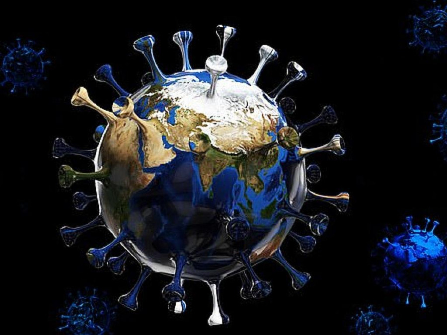 Vi rút SARS-CoV-2. Ảnh: Shutterstock